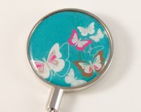 Butterflies on Blue Handbag Hook